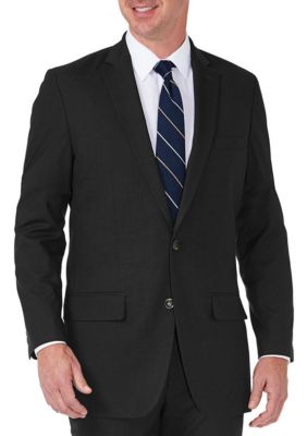 Stretch Sharkskin Tailored Fit Suit Coat