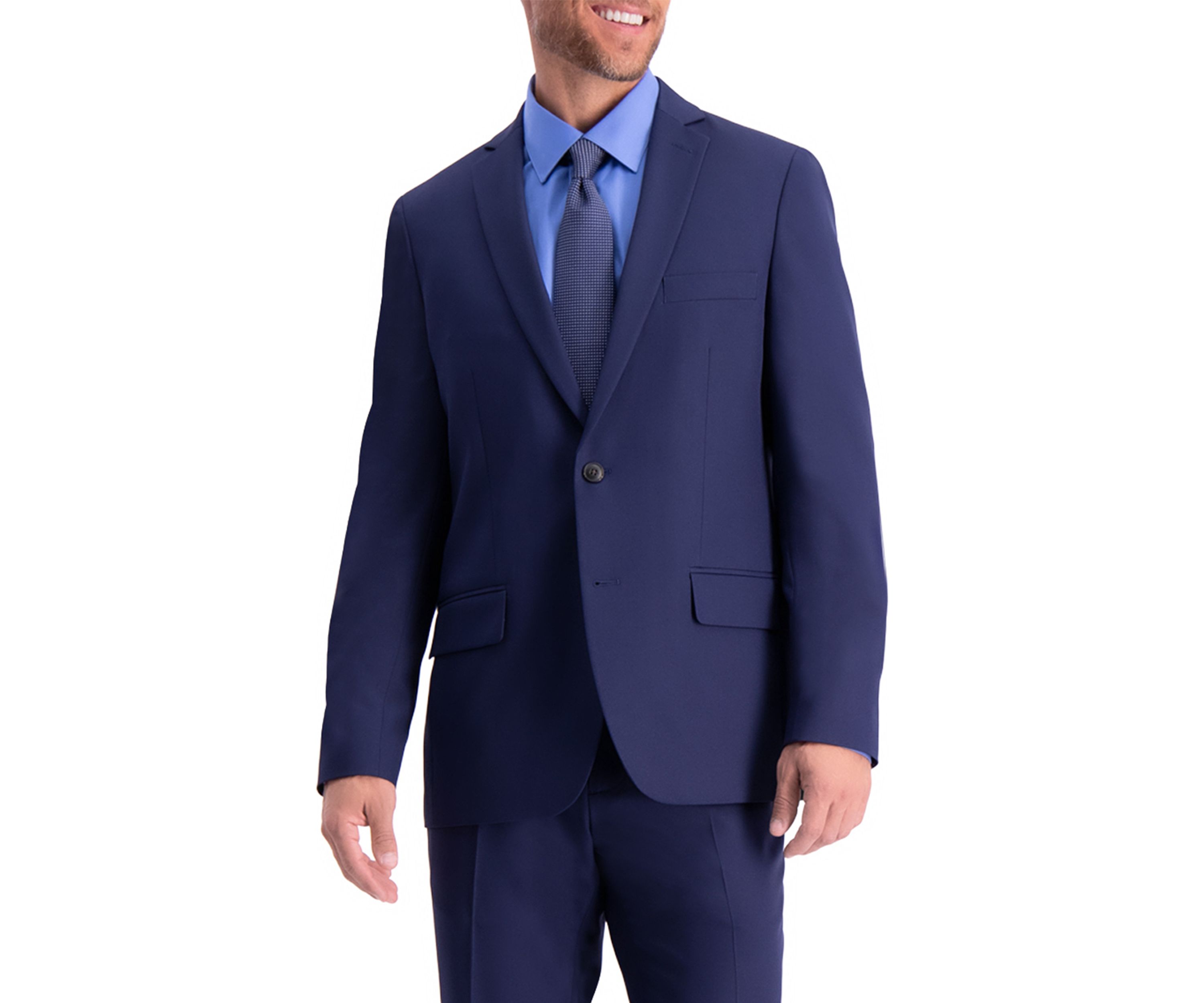 Active Series Herringbone Slim Fit Suit Separate Coat