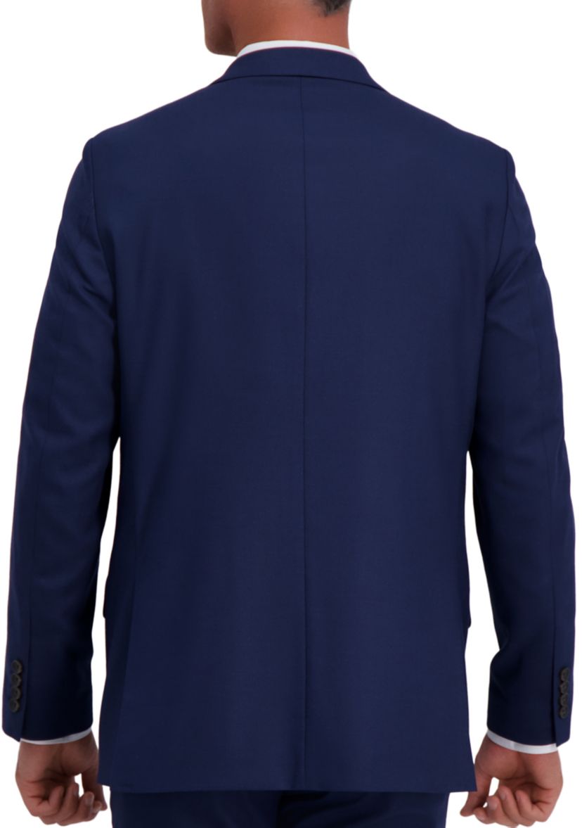 Mens Stretch Basket Weave Slim Fit 2 Button Side Vent Suit Separate Coat
