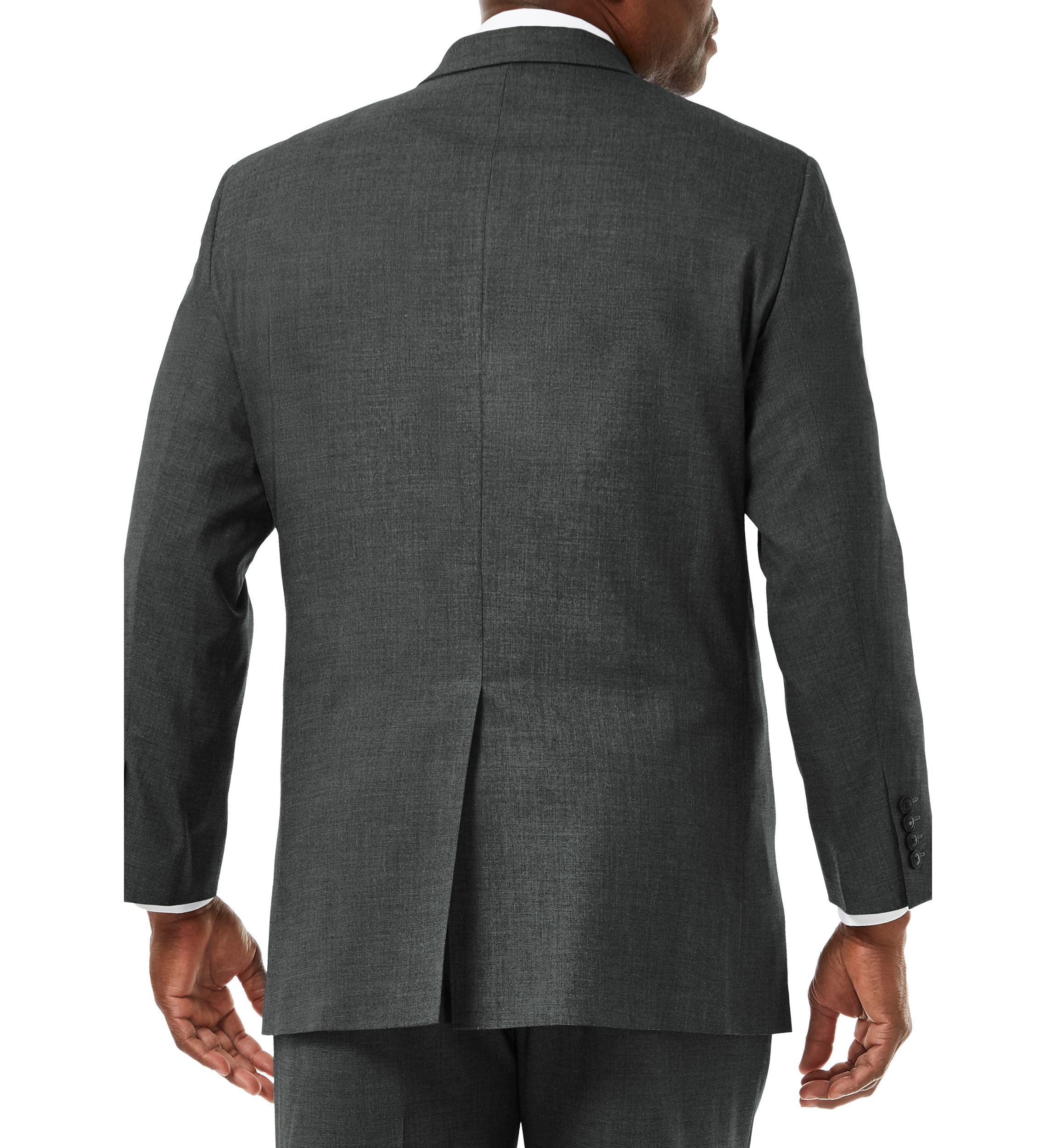 Big & Tall Stretch Sharkskin Classic Fit Suit Coat
