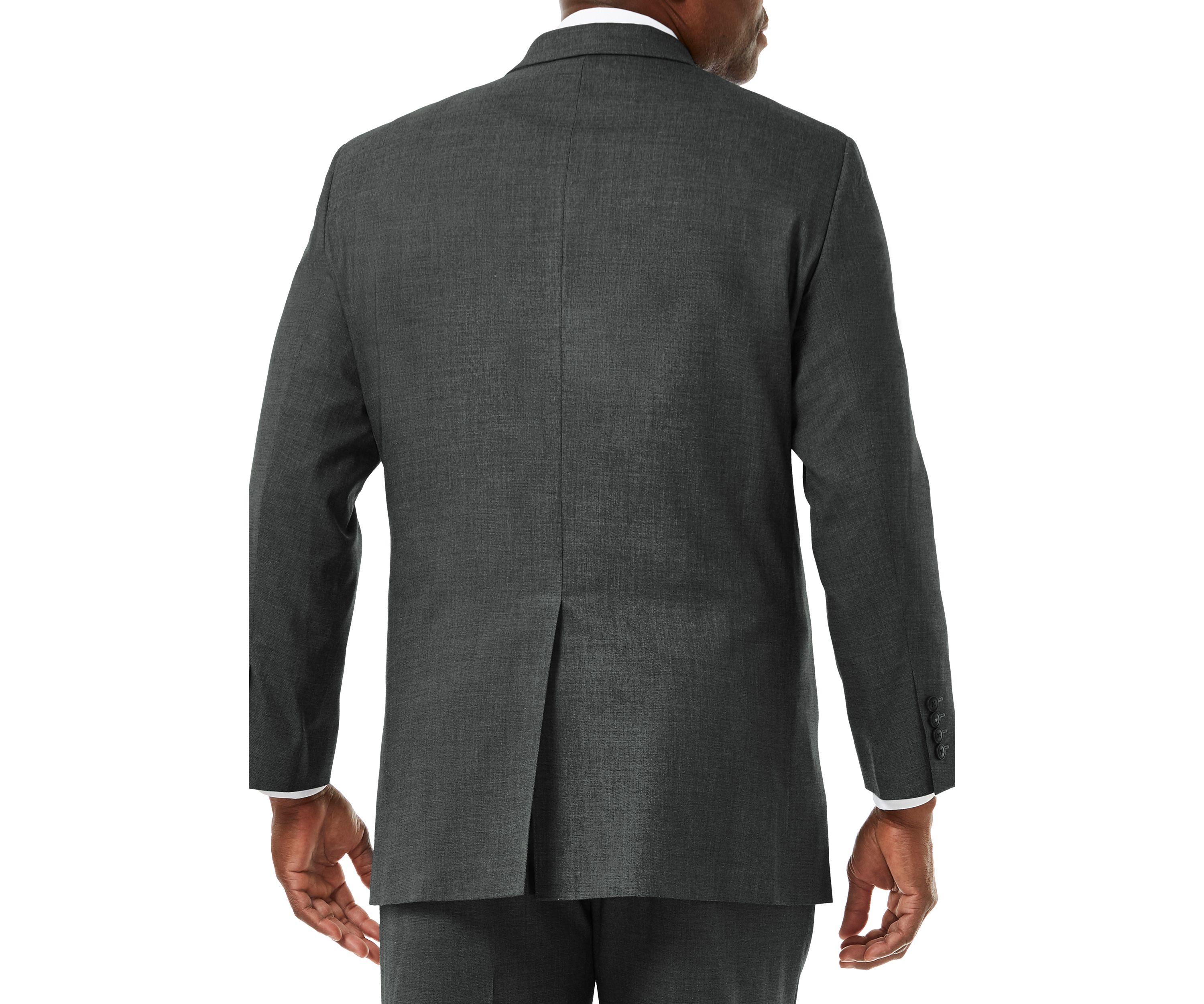 Big & Tall Stretch Sharkskin Classic Fit Suit Coat