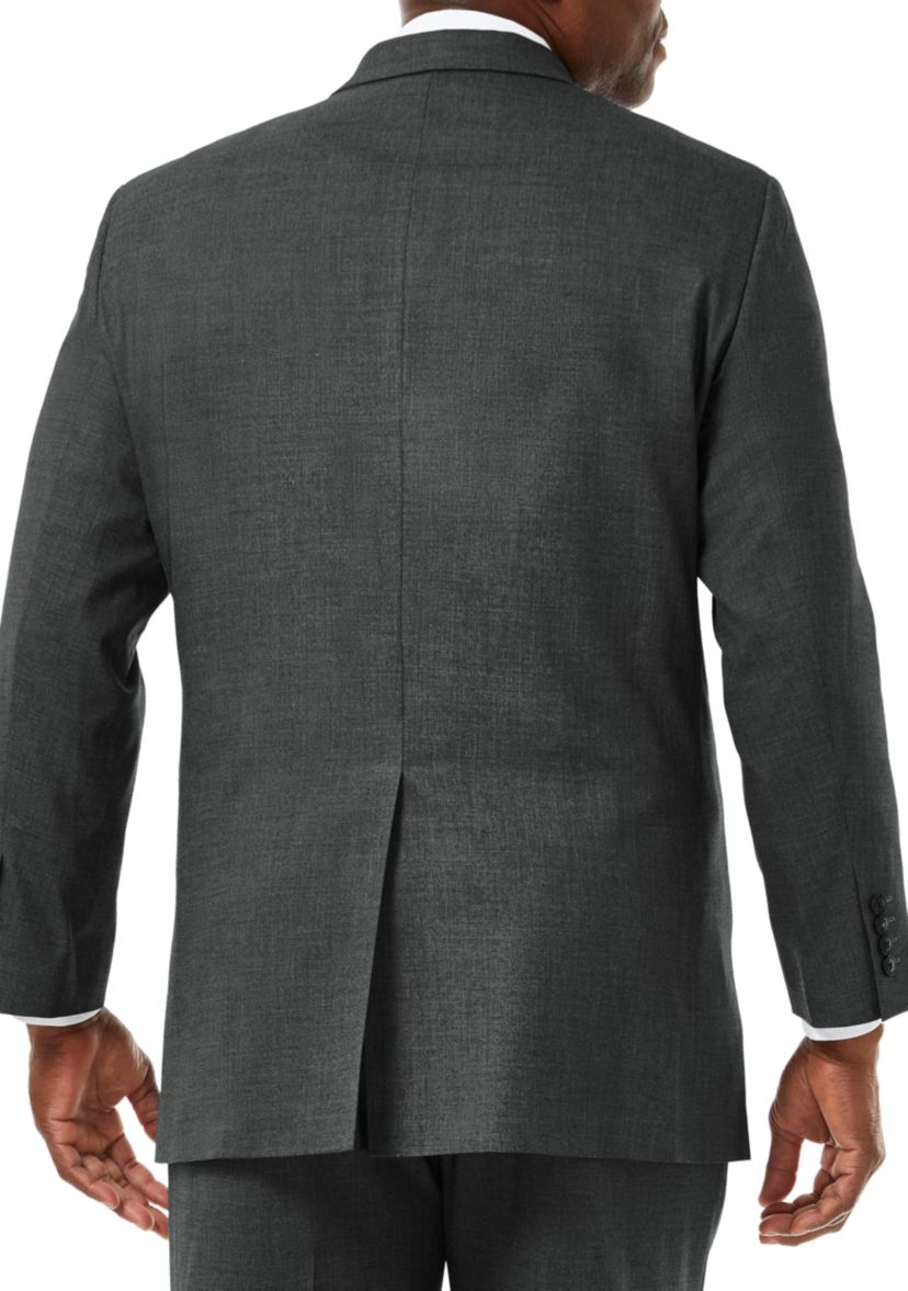 Big & Tall Stretch Sharkskin Classic Fit Suit Coat