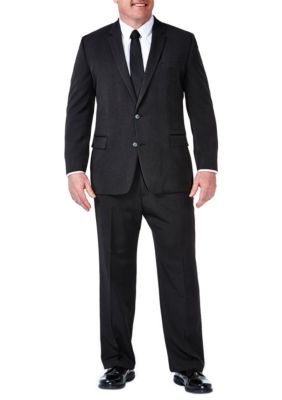 B&T Travel Performance Heather Pinstripe Classic Fit Suit Coat