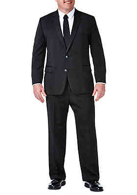 Haggar Mens B&t Heather Twill Stretch Classic Fit Suit Separate Pant 