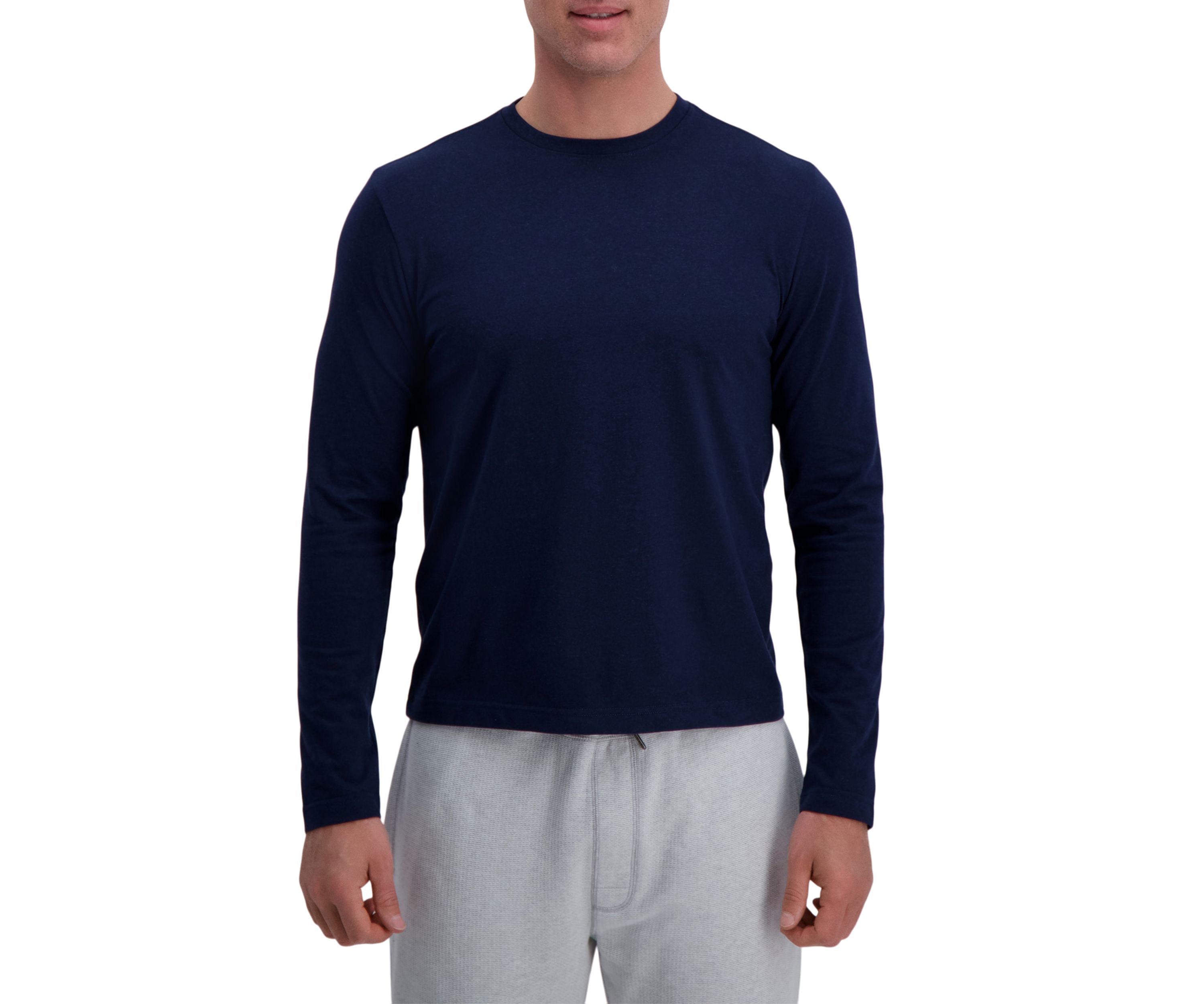 Jaspe Jersey Long Sleeve Crewneck Tee