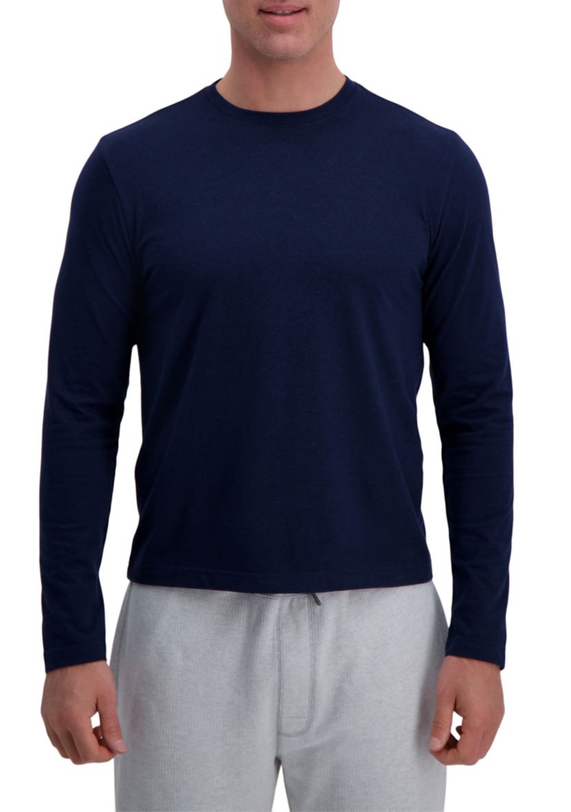 Jaspe Jersey Long Sleeve Crewneck Tee