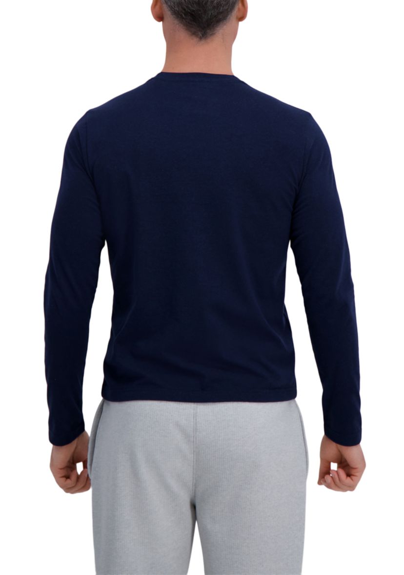 Jaspe Jersey Long Sleeve Crewneck Tee