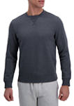 Crewneck Solid Fleece Sweatshirt