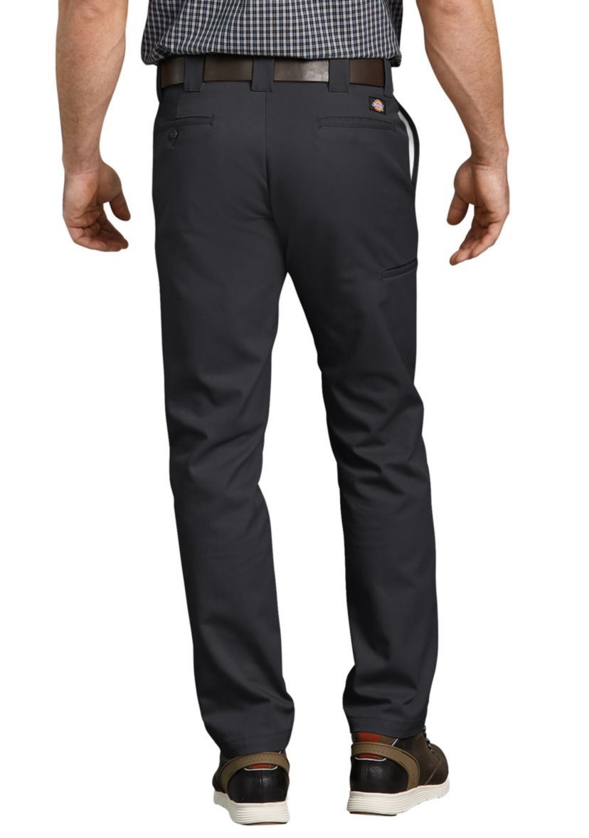 Mens Flex Slim Fit Taper Leg Multi Use Pocket Work Pants