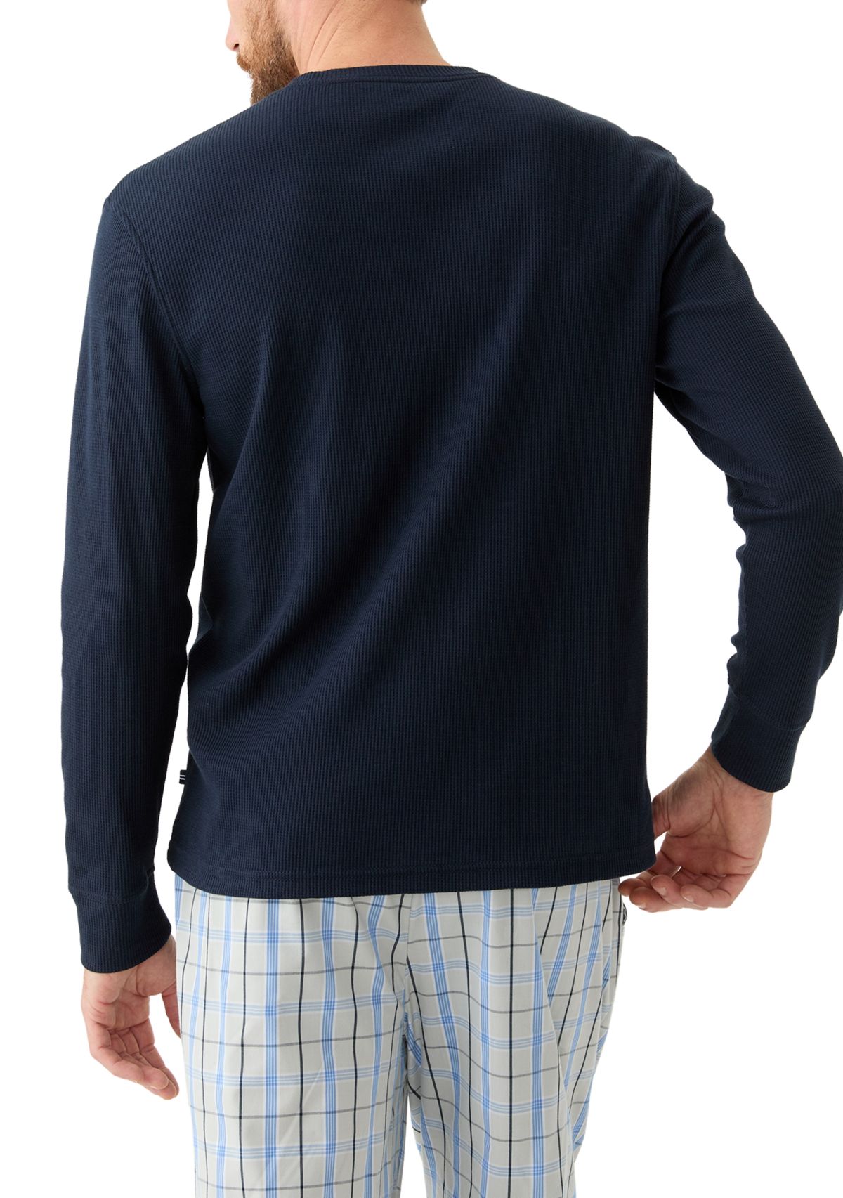 Waffle Long-Sleeve Sleep T-Shirt