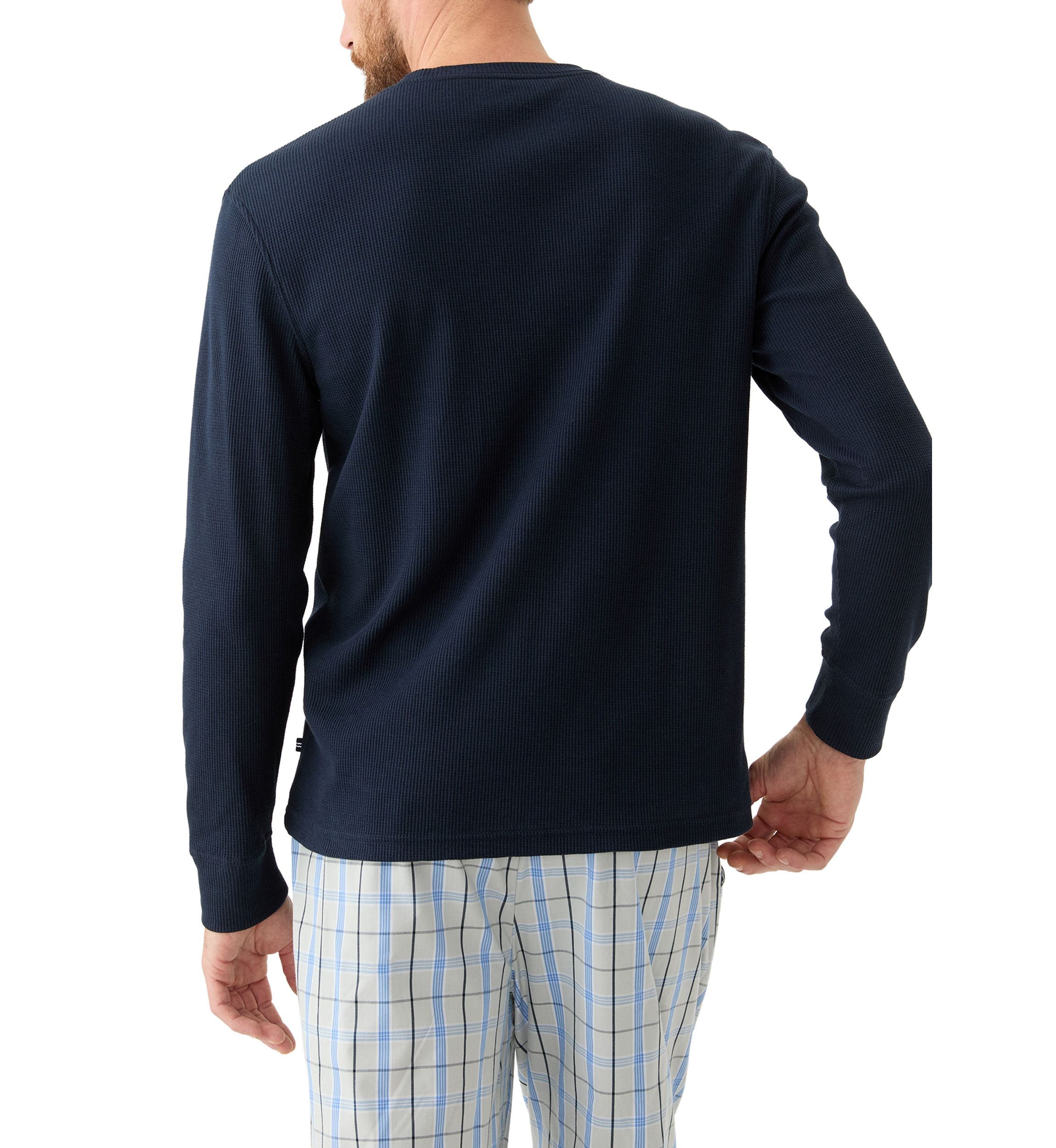 Waffle Long-Sleeve Sleep T-Shirt
