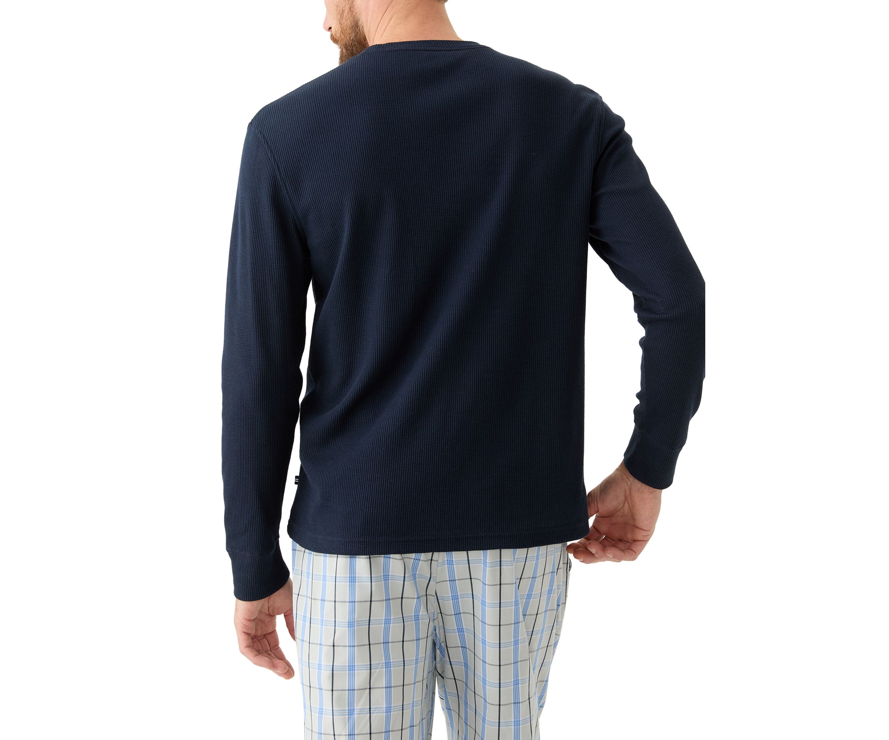 Waffle Long-Sleeve Sleep T-Shirt