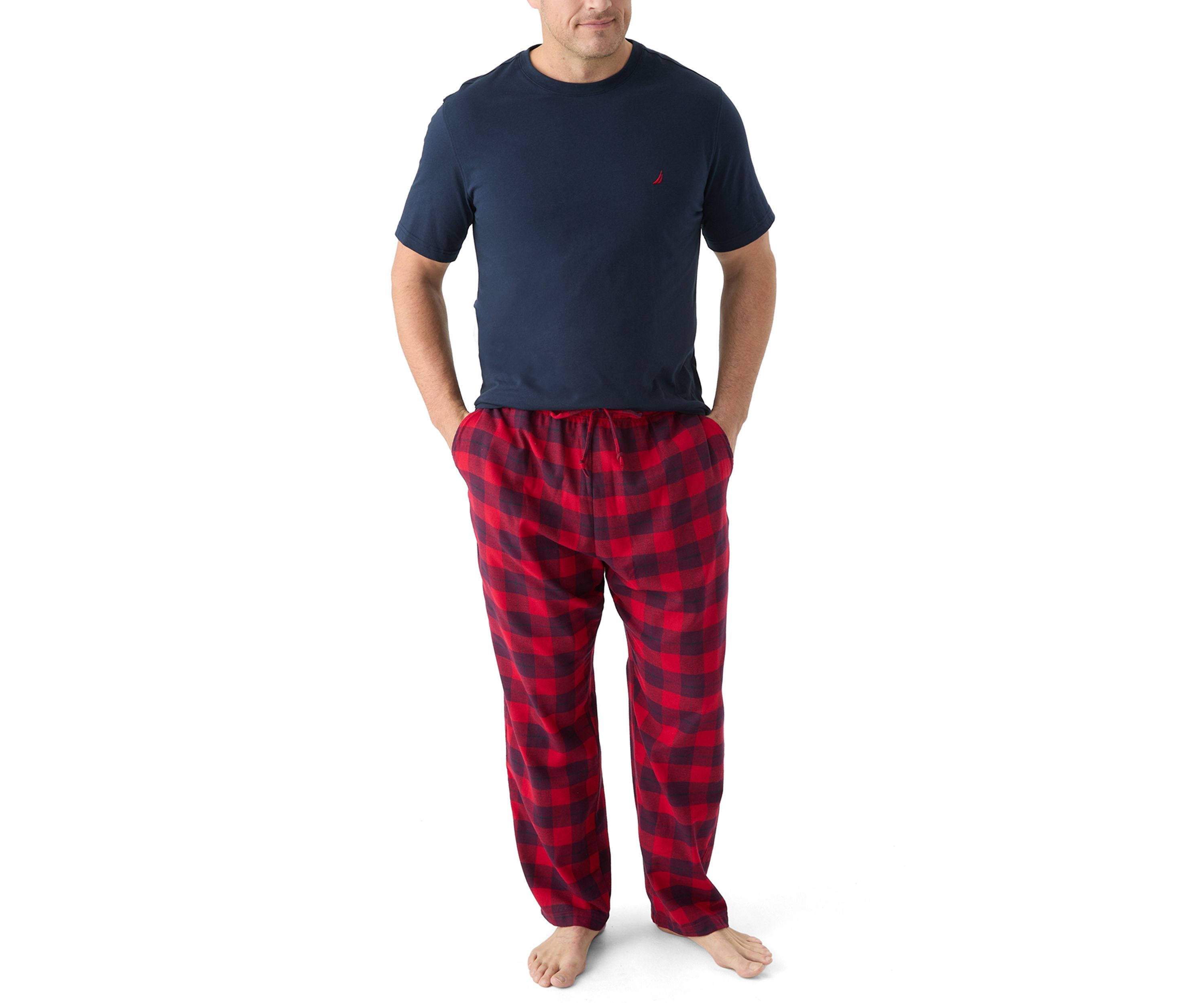 Big & Tall Plaid Pajama Pants Set