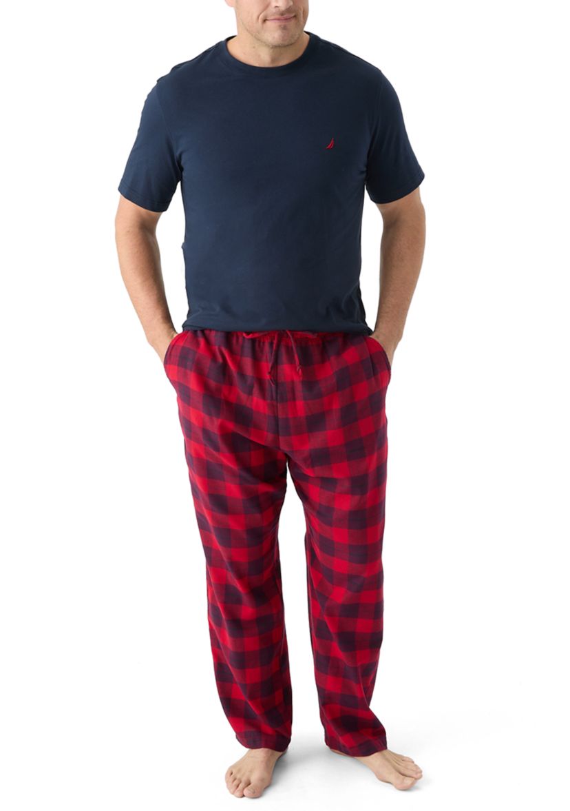 Big & Tall Plaid Pajama Pants Set