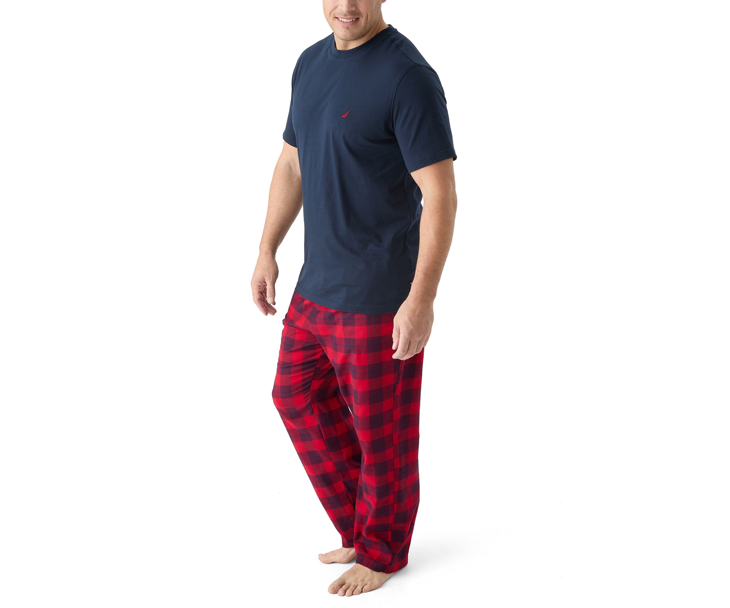 Big & Tall Plaid Pajama Pants Set