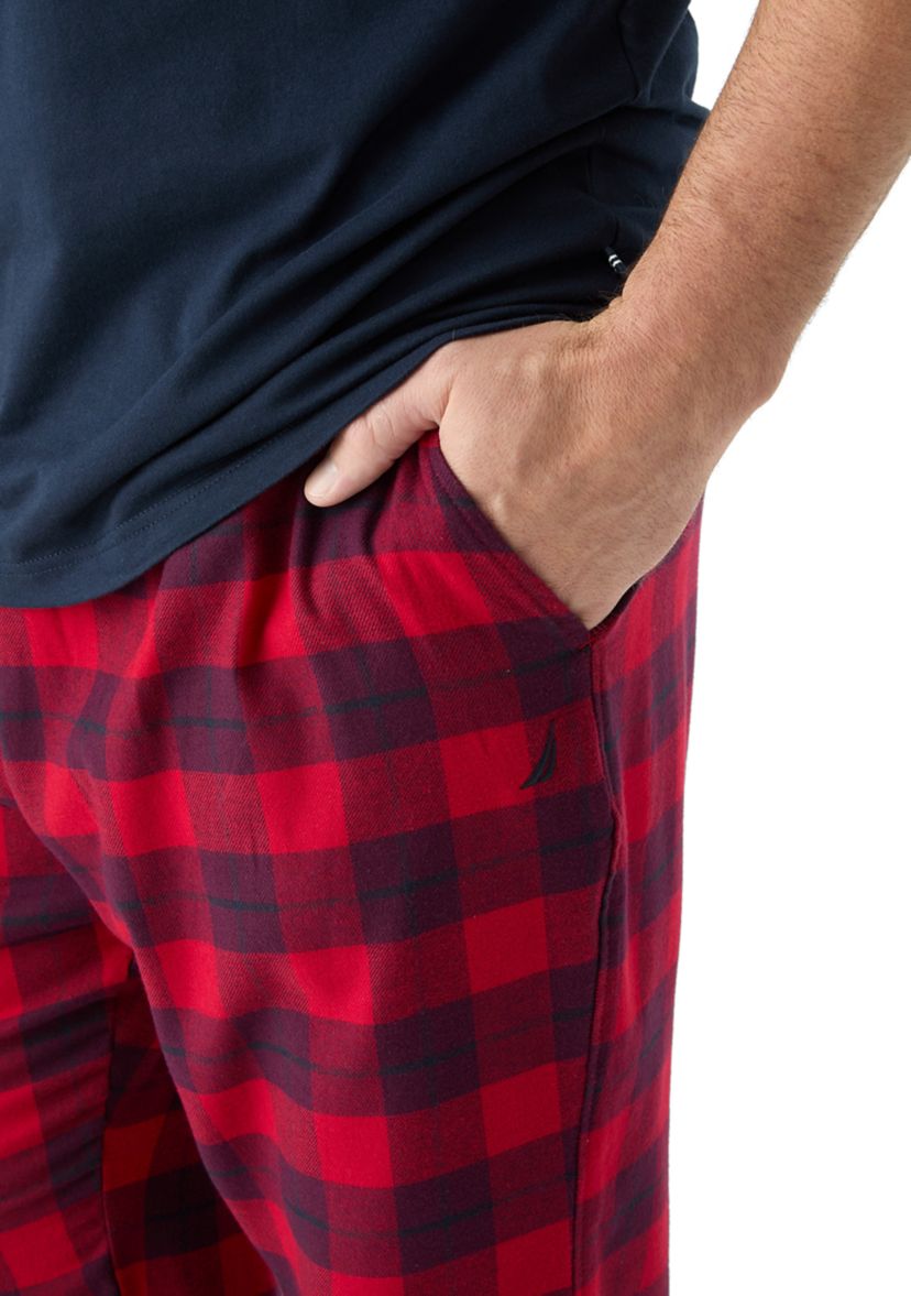 Big & Tall Plaid Pajama Pants Set