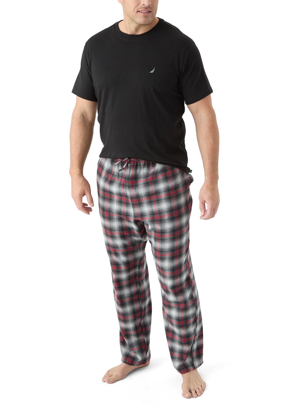 Big & Tall Plaid Pajama Pants Set