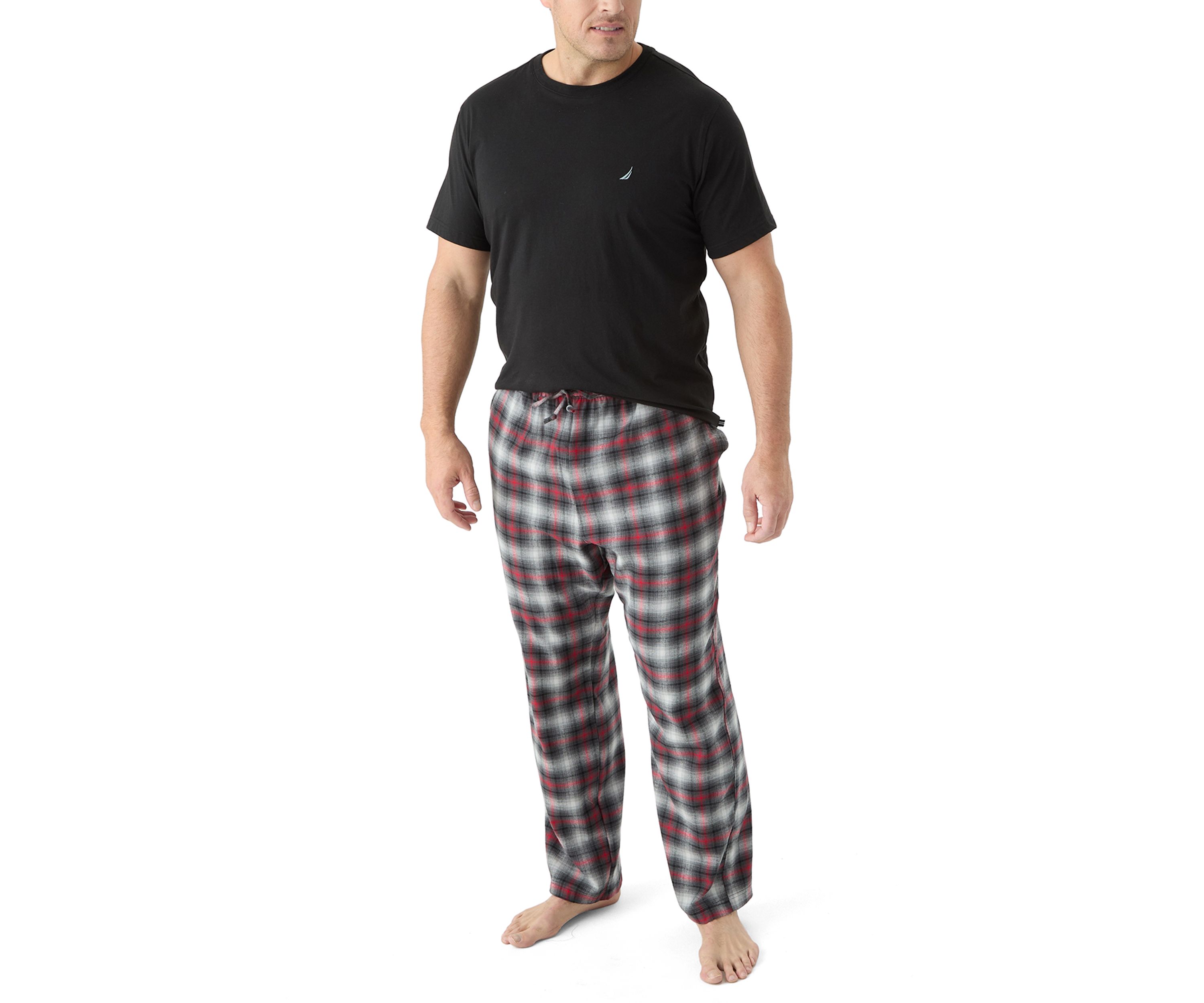 Big & Tall Plaid Pajama Pants Set