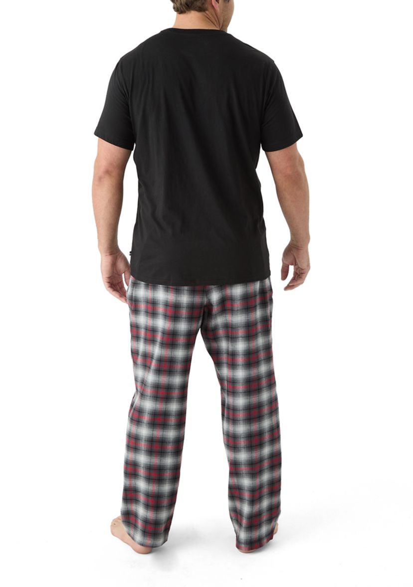 Big & Tall Plaid Pajama Pants Set