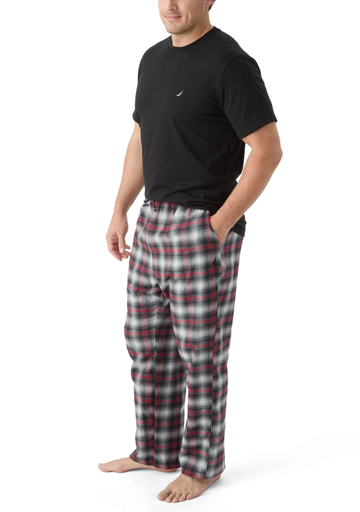 Big & Tall Plaid Pajama Pants Set