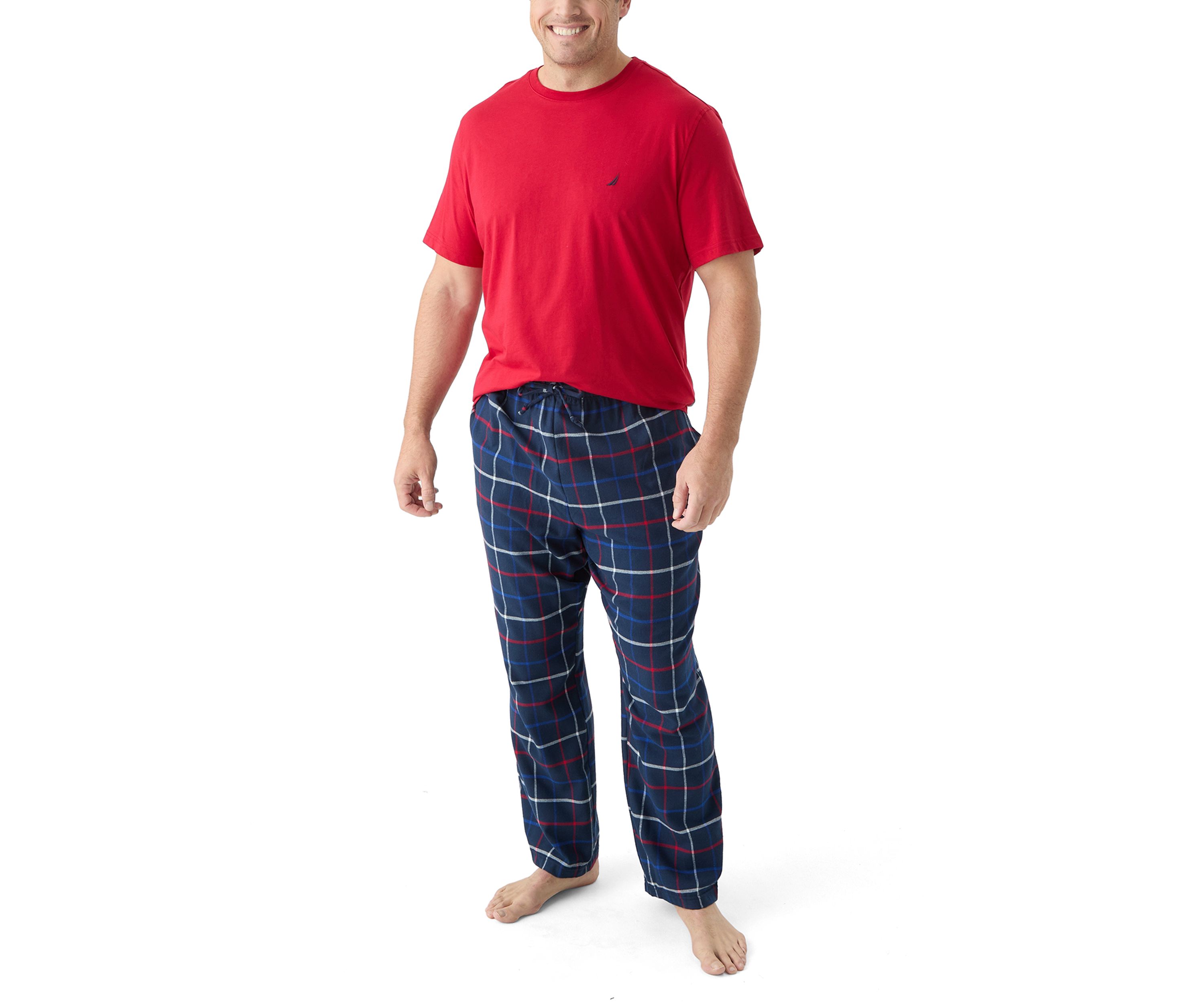 Big & Tall Nautica Plaid Pant Set