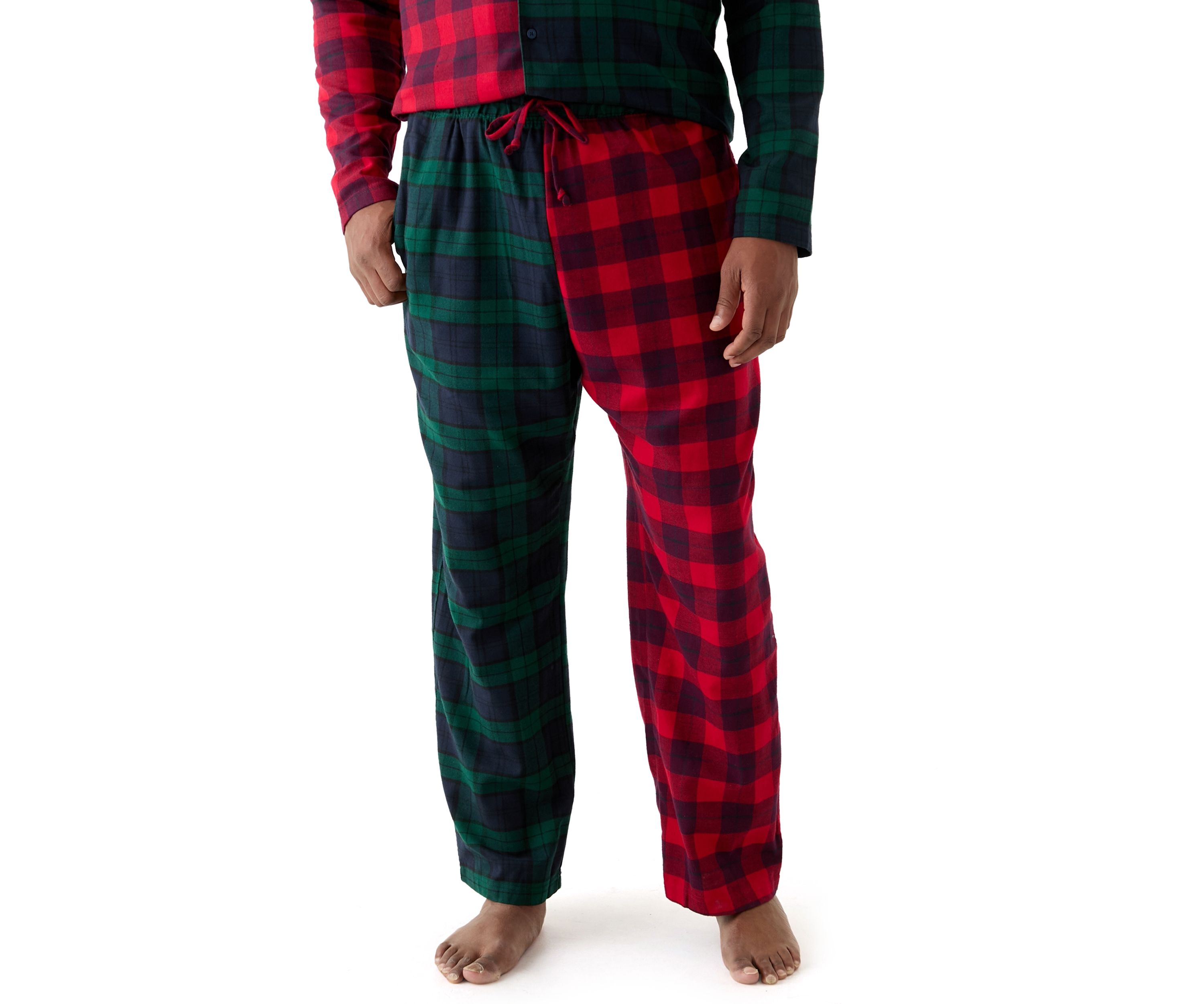 Big & Tall Plaid Fleece Sleep Pants