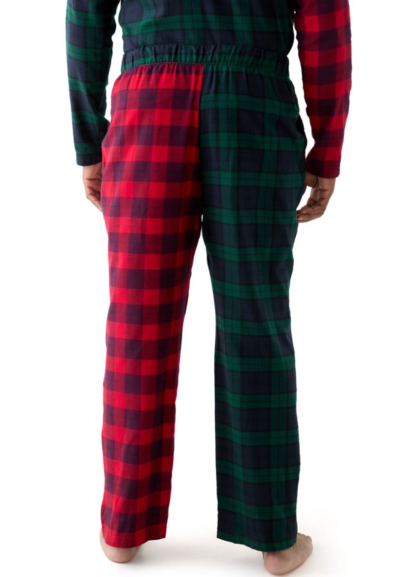 Big & Tall Plaid Fleece Sleep Pants