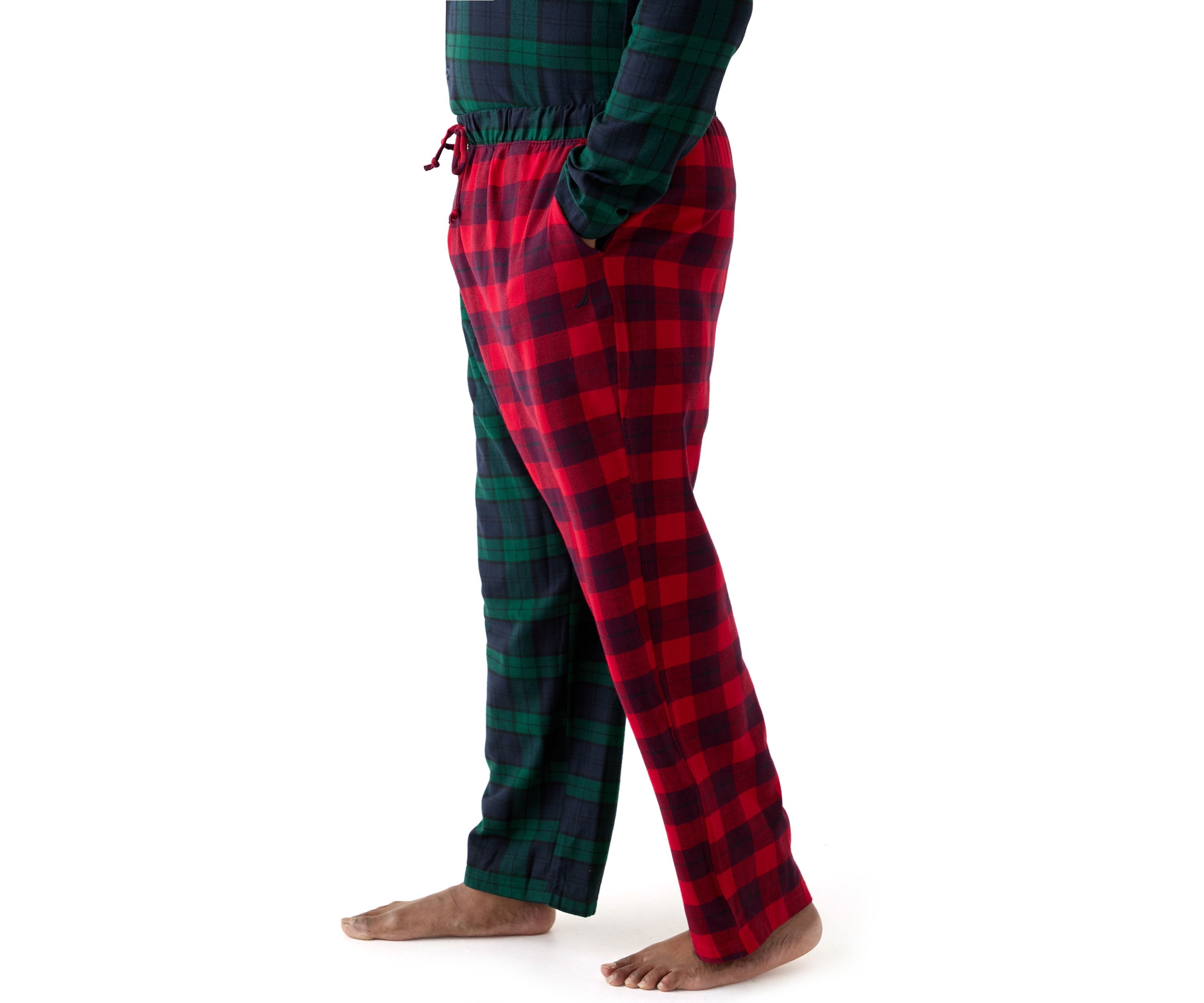 Big & Tall Plaid Fleece Sleep Pants