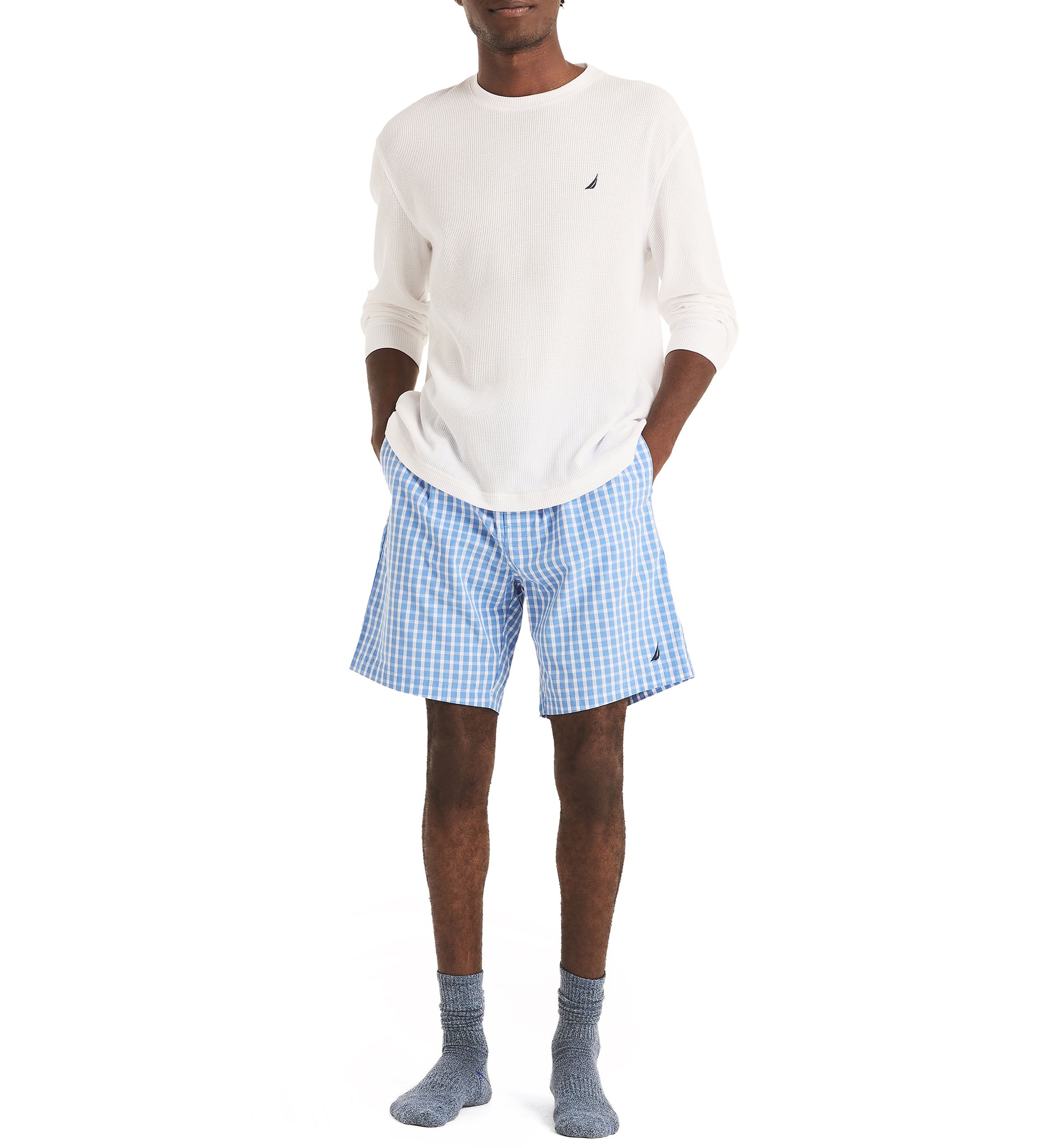 Sustainably Crafted Plaid Poplin Sleep Shorts