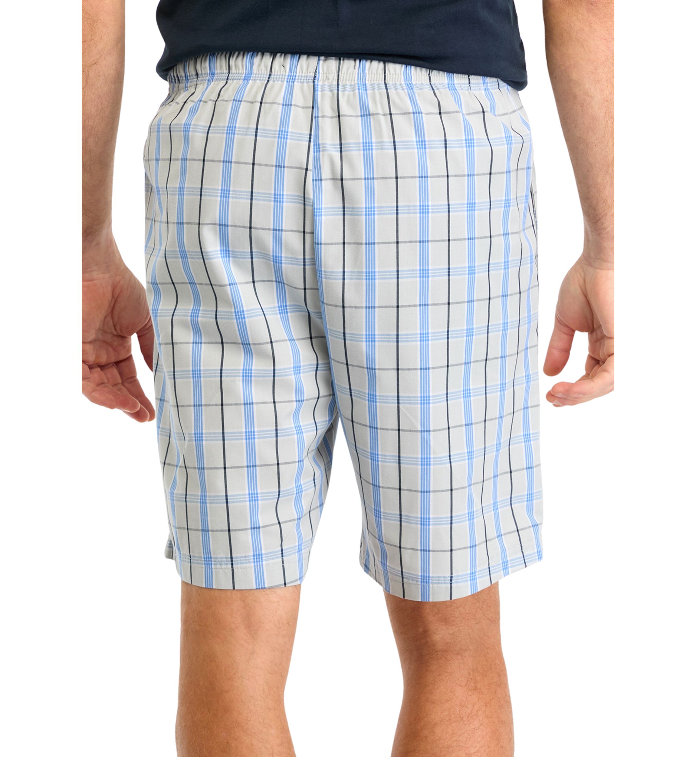 Sustainably Crafted Plaid Poplin Sleep Shorts
