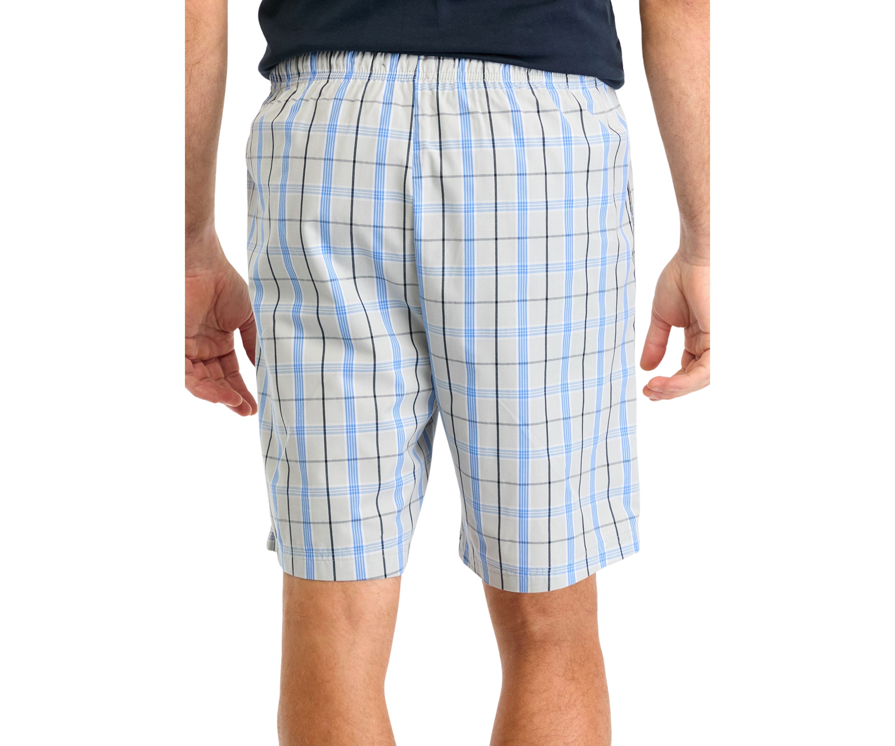 Sustainably Crafted Plaid Poplin Sleep Shorts