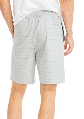 Herringbone Plaid Sleep Shorts