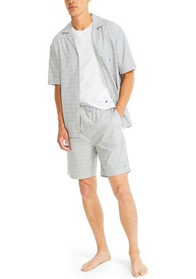 Herringbone Plaid Sleep Shorts