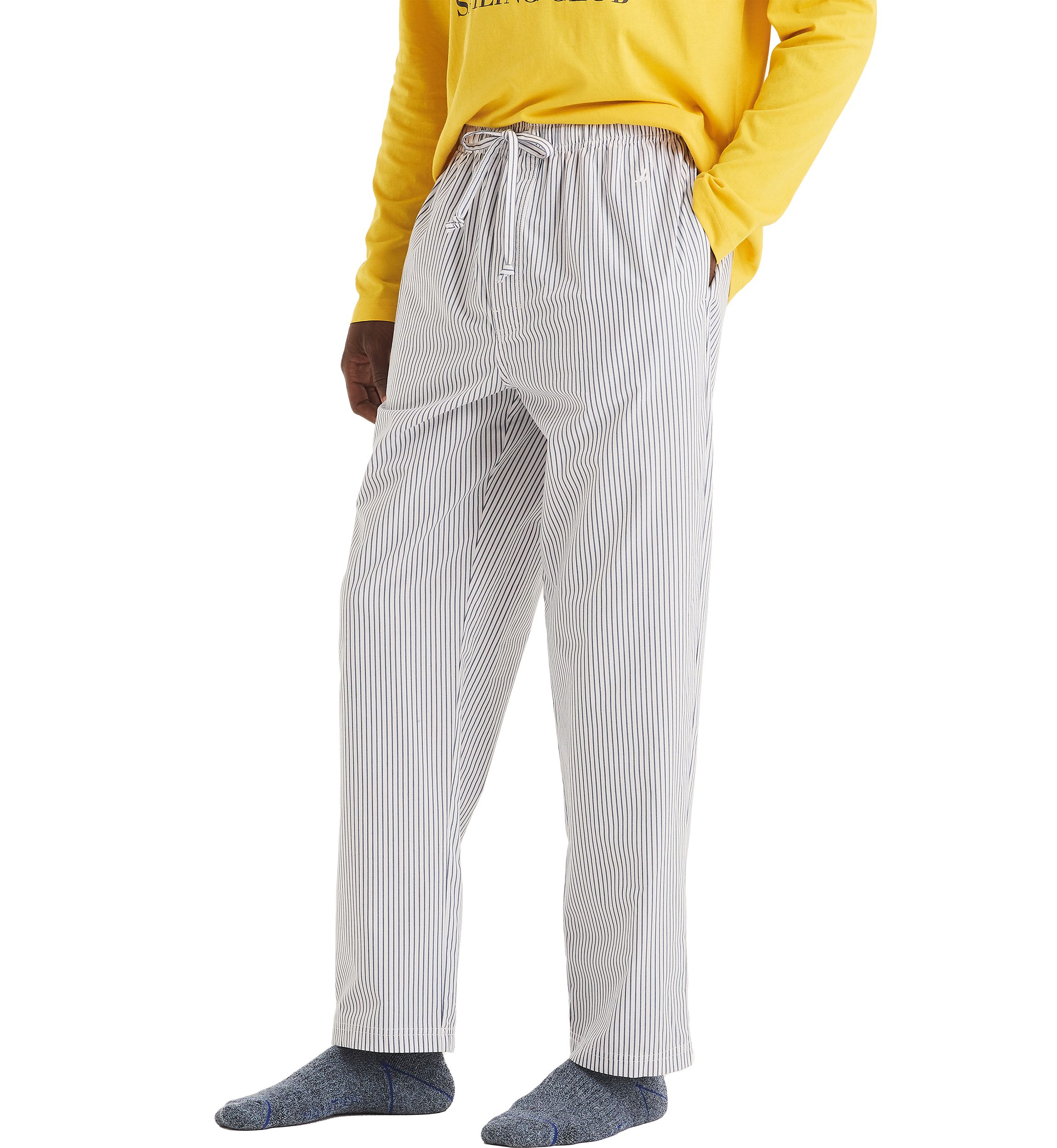 Sustainably Crafted Striped Poplin Sleep Pants