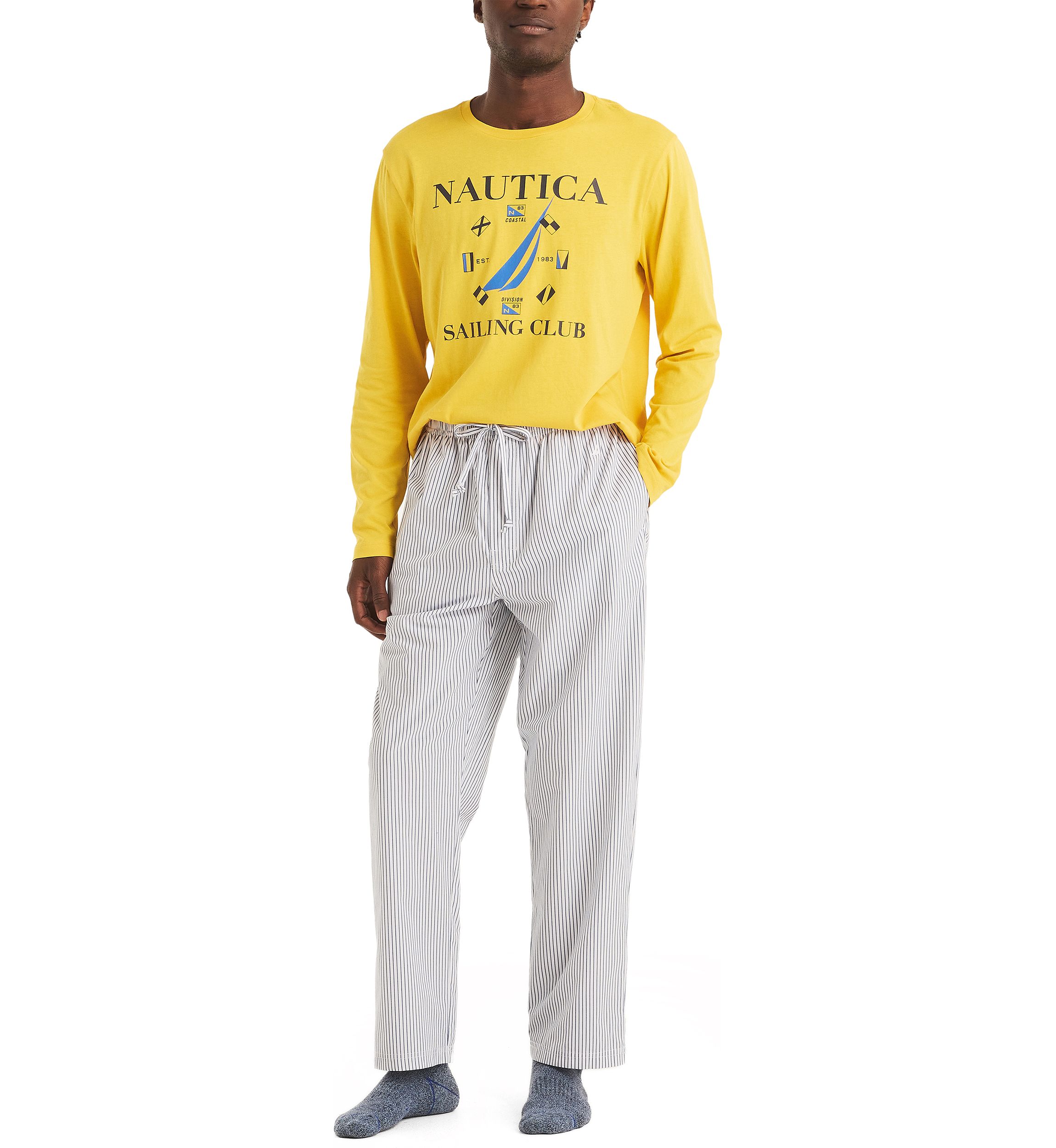 Sustainably Crafted Striped Poplin Sleep Pants