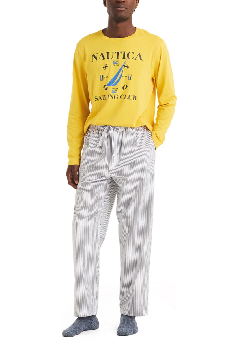 Sustainably Crafted Striped Poplin Sleep Pants