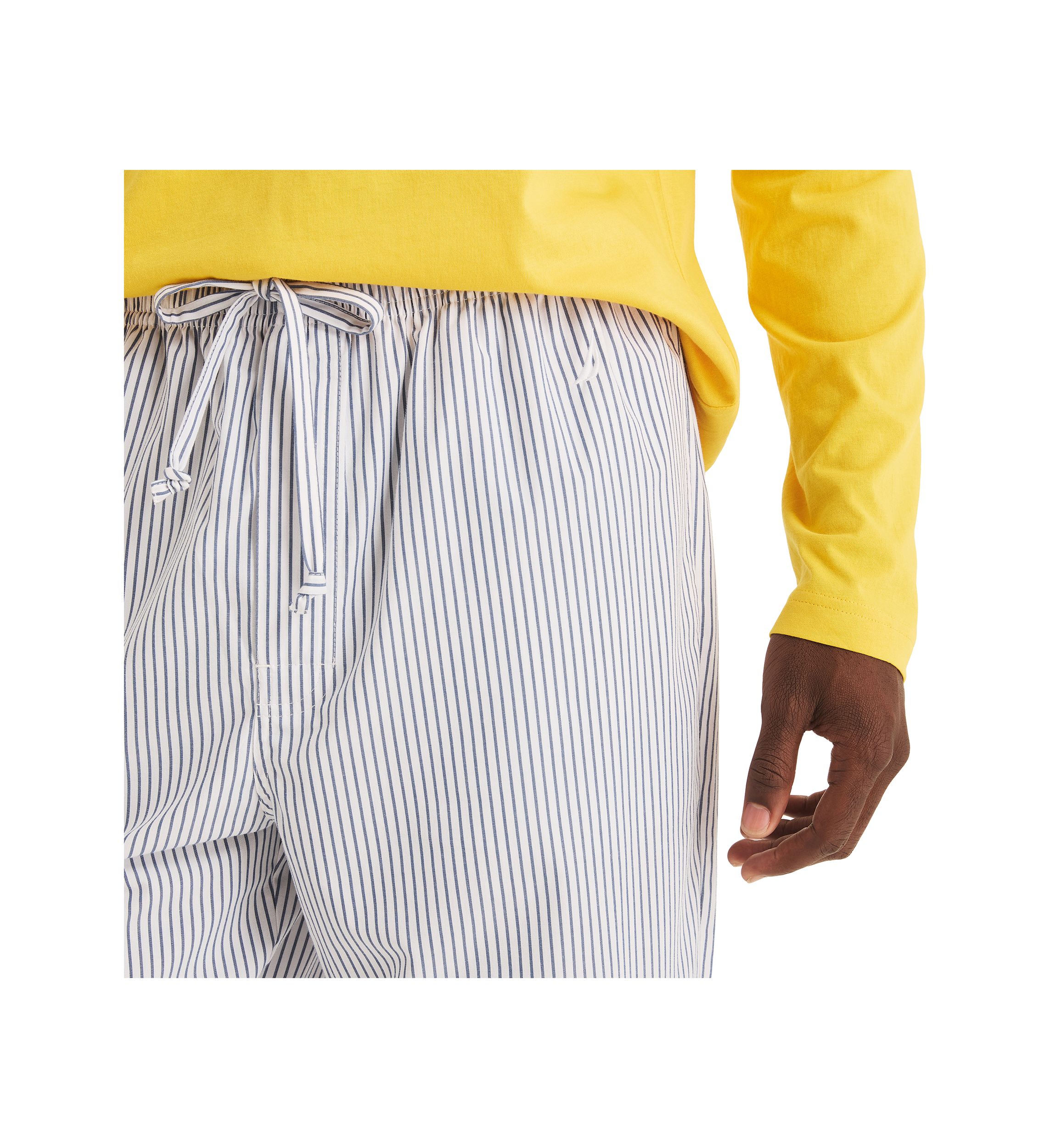 Sustainably Crafted Striped Poplin Sleep Pants