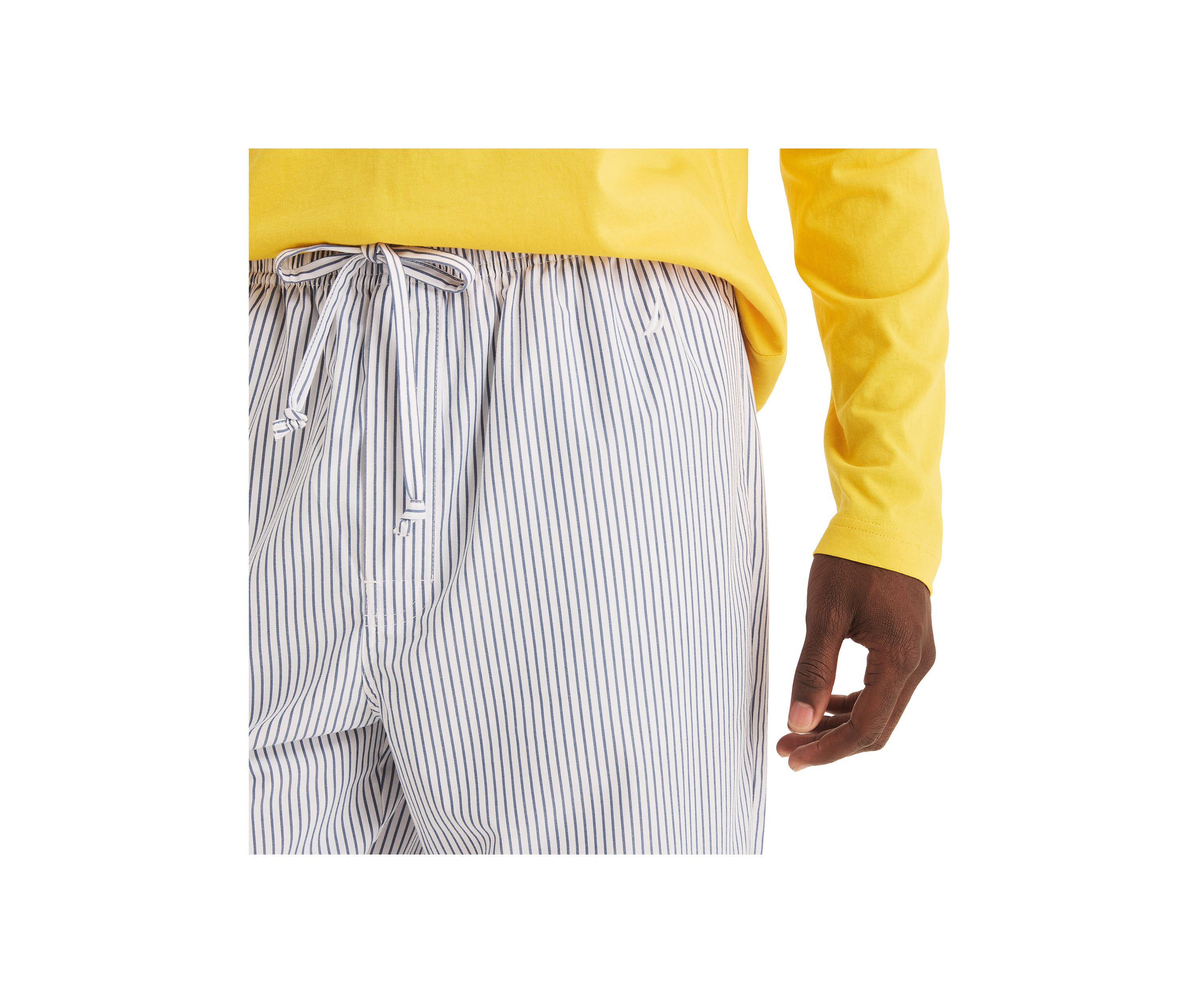 Sustainably Crafted Striped Poplin Sleep Pants