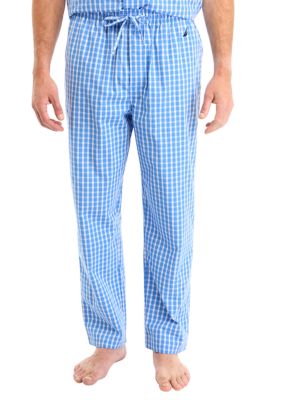 Nautica Men's Sustainably Crafted Plaid Poplin Sleep Pants, XL