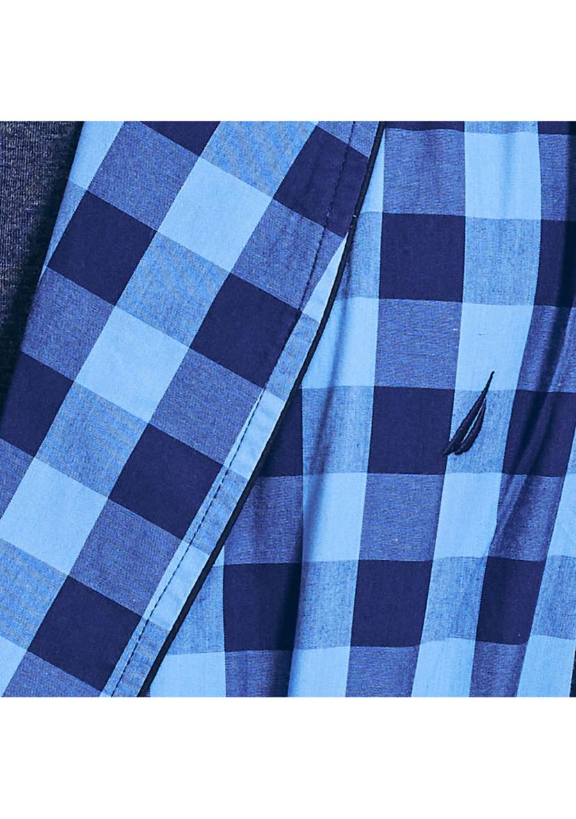 Buffalo Plaid Shawl Collar Robe