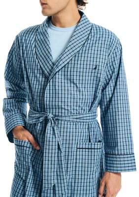 J Class Blue Plaid Robe