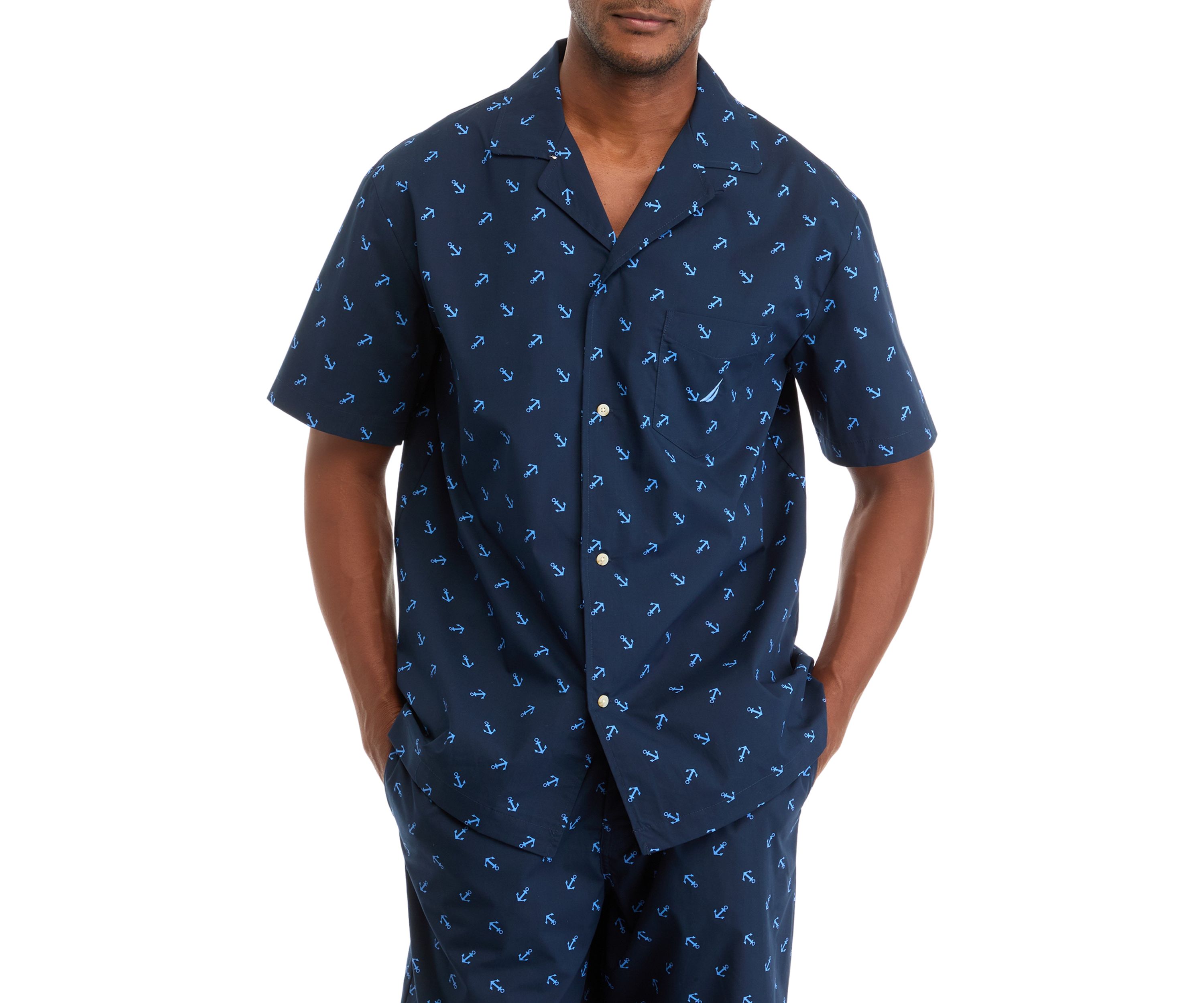 Sustainably Crafted Printed Camp Sleep Shirt