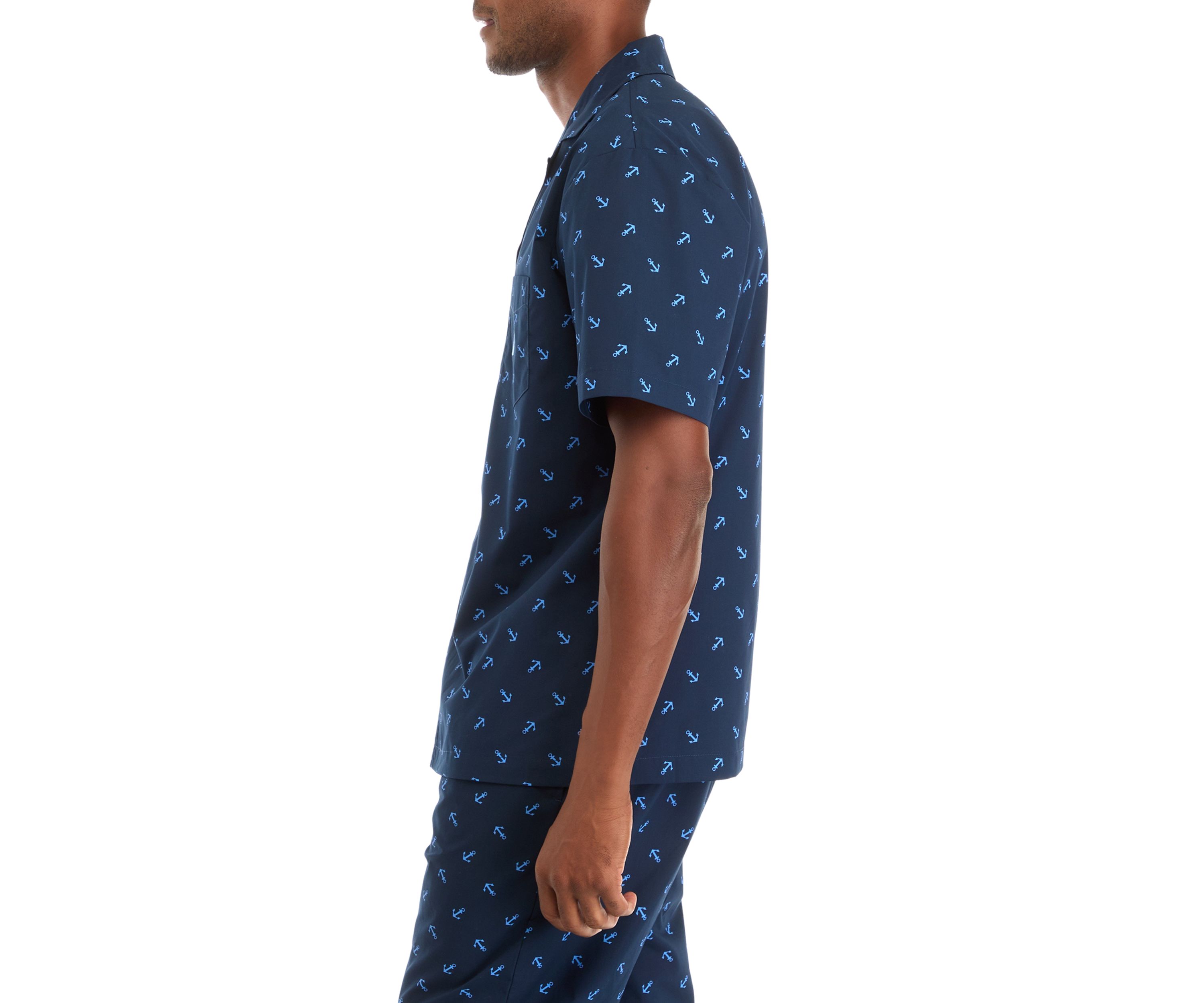 Sustainably Crafted Printed Camp Sleep Shirt