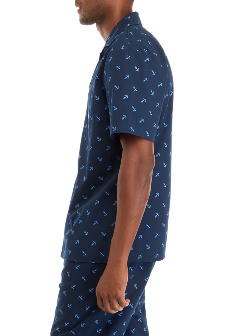 Sustainably Crafted Printed Camp Sleep Shirt