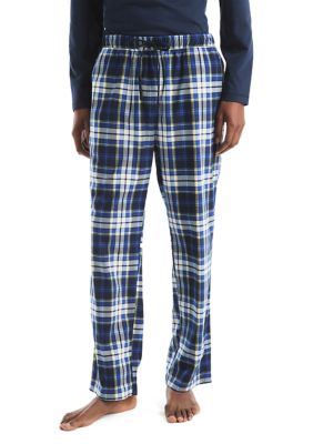 Nautica Men's Big & Tall Plaid Cozy Lounge Pants