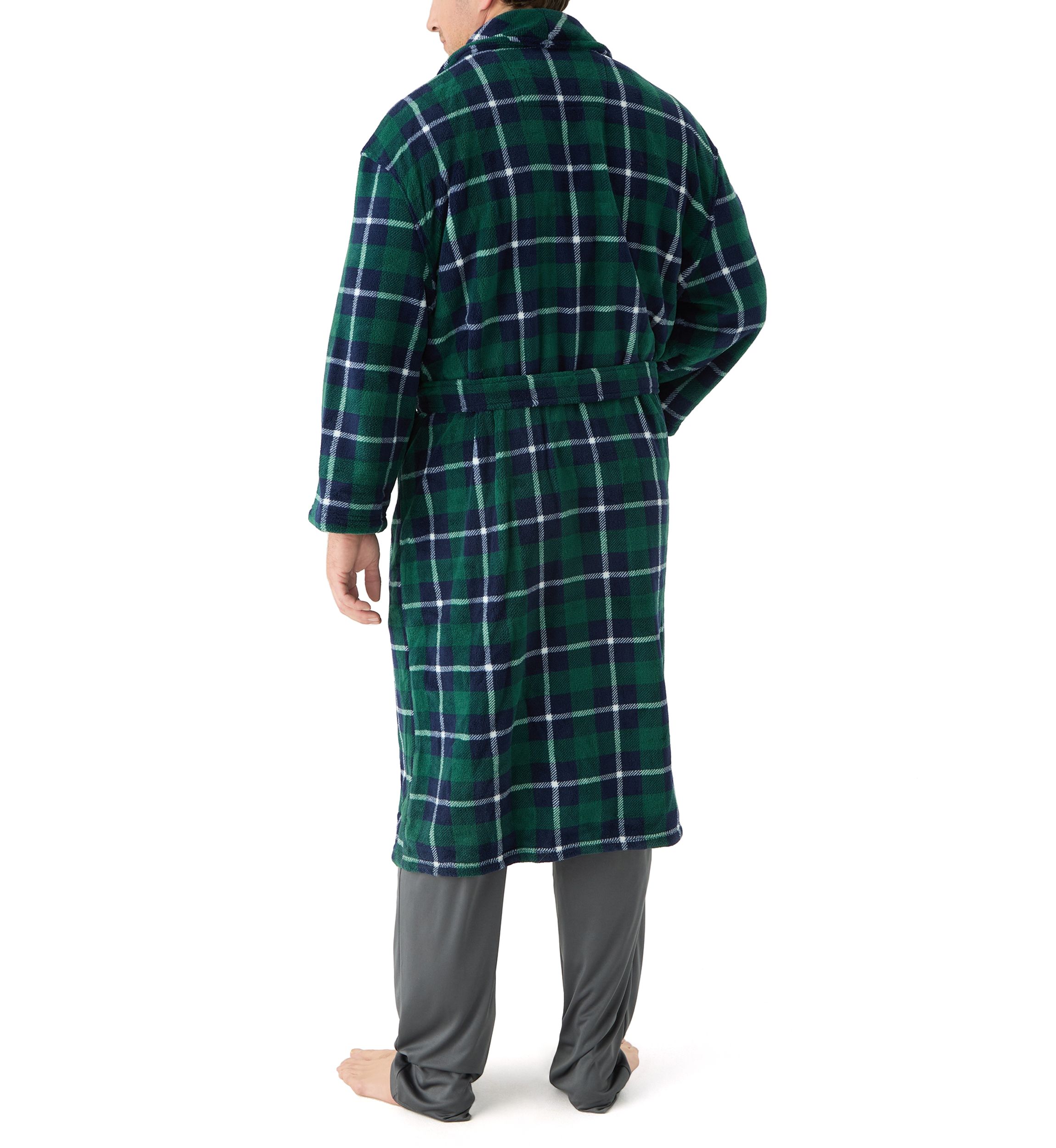 Big & Tall Plaid Robe
