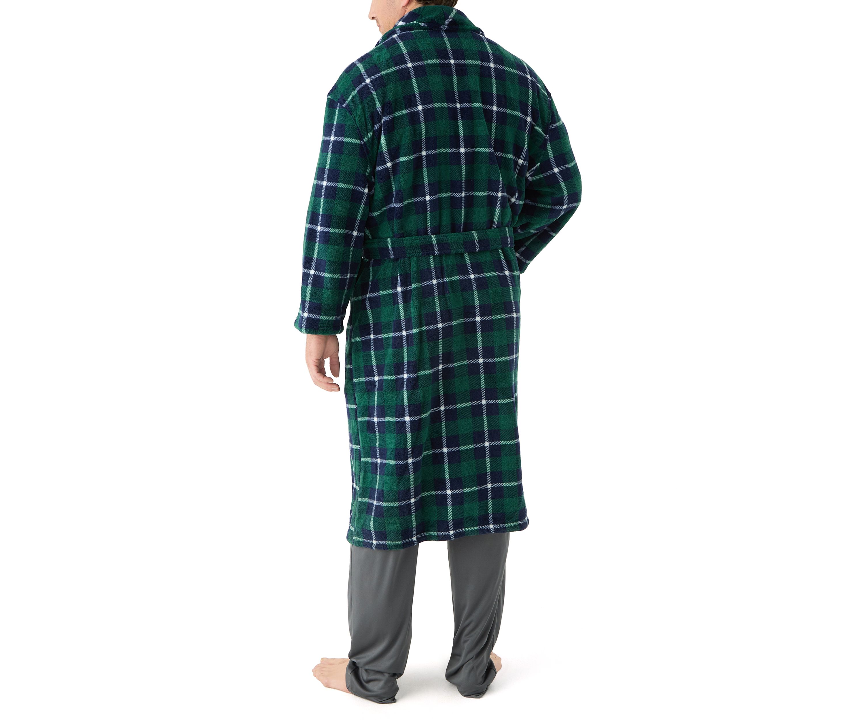 Big & Tall Plaid Robe
