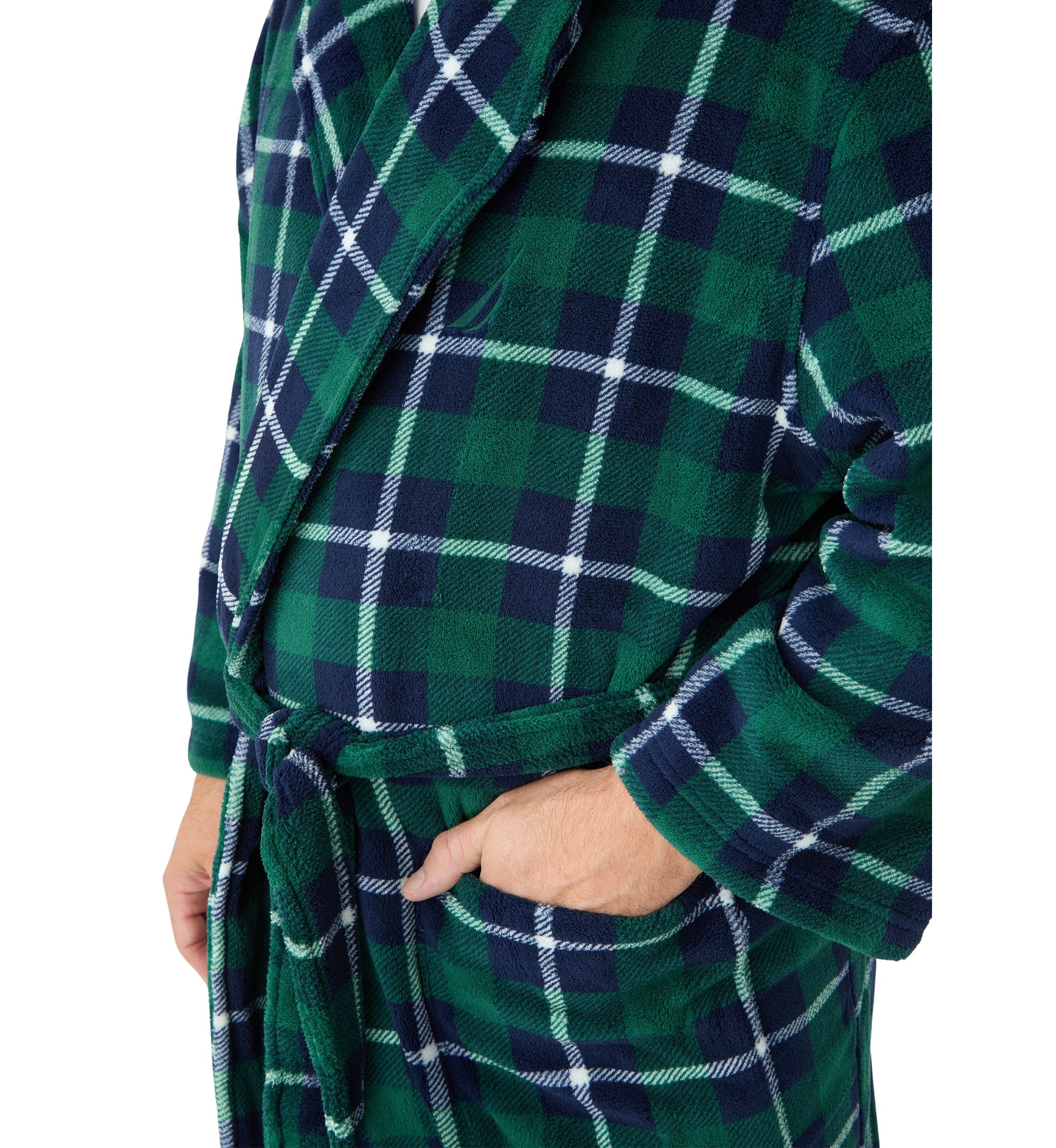 Big & Tall Plaid Robe
