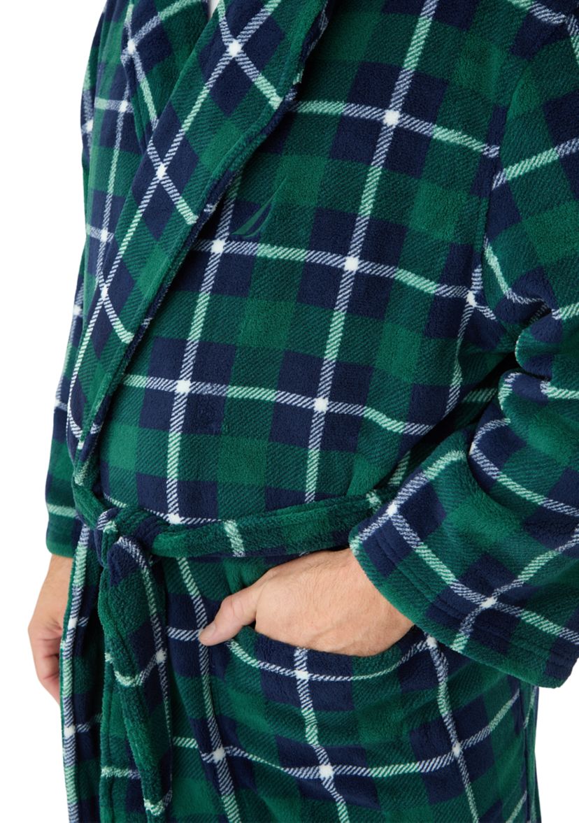 Big & Tall Plaid Robe