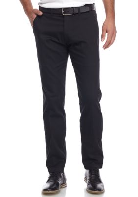 Stretch Performance Chino Slim Fit Flat Front Pants